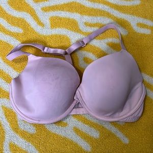 PINK Front Closure Racerback Wear Everywhere Lightly Lined Bra - Baby Pink 34DD